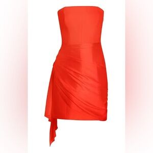 Cinq à Sept Kennith Side-Tied Strapless Cocktail Dress, Size 4, $495